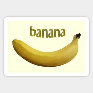 Yellow banana. Magnet